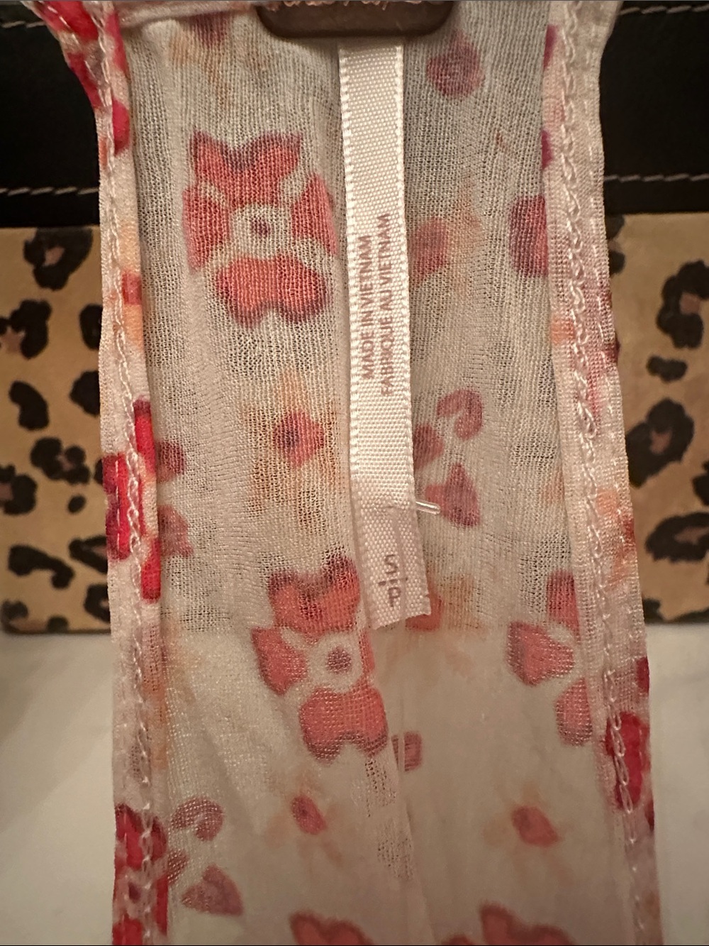 Free People Pink Floral Ruffle Tie-Front Top - Picture 3 of 4